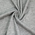 thumbnail image 4 of 60" Wide Poly Spandex French Terry Brushed Fabric (220 GSM), Medium Weight, 4-Way Stretch, Soft & Warm - Great for Apparel, Hoodies, Sweatshirts, Joggers & DIY- Heather Gray, 4 of 4