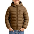 thumbnail image 5 of Xingjin Boys Winter Coat, Kids Winter Jacket with Hood, Boys Puffer Jacket with Full Zip and Multi Pockets, Lightweight Warm Outerwear for Cold Weather, 5 of 8