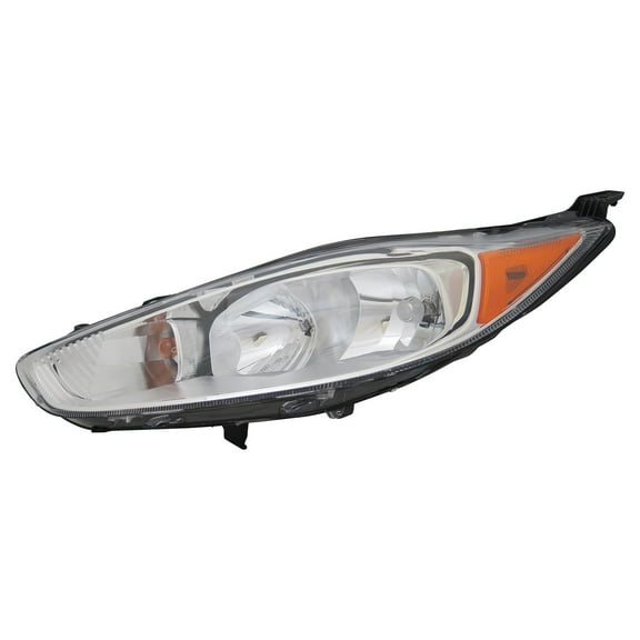 KAI New CAPA Certified Standard Replacement Driver Side Headlight Assembly, Fits 2014-2019 Ford Fiesta Hatchback