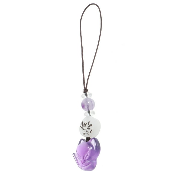Phone Hanging Ornament Small Phone Charm Crystal Phone Charm Cute Fox Pendant for Purse Bag