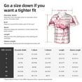 thumbnail image 5 of Pofeuu Flamingo Print Hawaiian Shirt for Men Sleeves Casual Button Down Summer Beach Dress Shirts T-Shirts,Large, 5 of 7