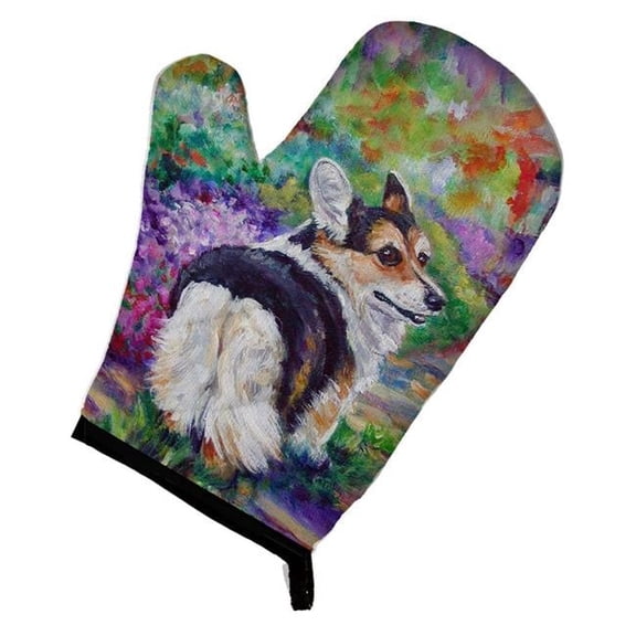 Corgi Garden Path Oven Mitt