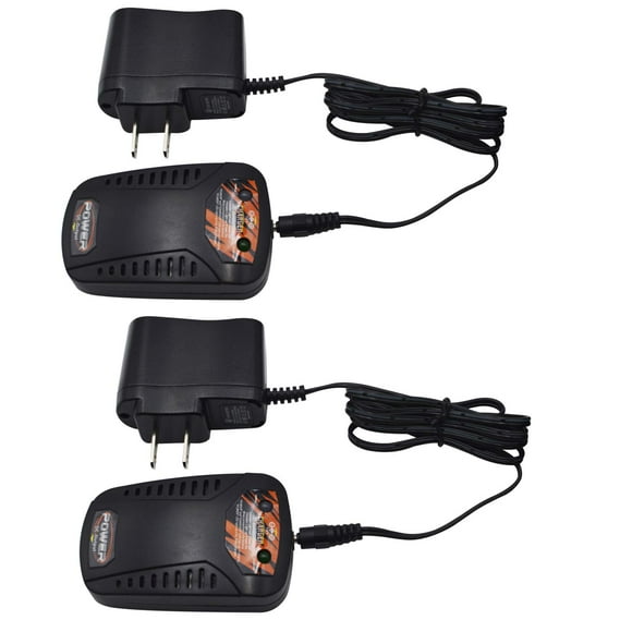 Blomiky 2 Pack 7.4V 800mA 2S Li-ion Lipo Battery Power Adapter and Balance Charger for RC Quadcopter Helicopter RC BoatTruck 7.4V 2S Battery X8C Charger 2