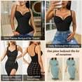 thumbnail image 6 of MISS MOLY Women Seamless Bodysuit Shapewear Tummy Control Body Briefer with Built-In Bra Jumpsuit Tops, 6 of 8