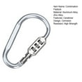 thumbnail image 7 of Mightlink Bicycle Anti-theft Lock Carabiner Design Set Password Safety Aluminum Alloy Dazzling D-type Password Padlock Lock for Outdoor, 7 of 7