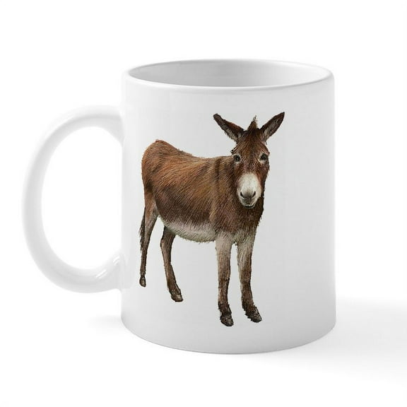 CafePress - Donkey Mug - 11 oz Ceramic Mug - Novelty Coffee Tea Cup