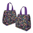 thumbnail image 2 of Pioneer Flower Floral Print Pattern Insulated Lunch Bag for Women & Adults,Large Portable Soft Cooler Lunch Bag,Thermal Food Storage Tote with Pearl Cotton,8.66L,8.75x5.75x9.5 Inch, 2 of 6