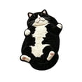 thumbnail image 2 of Adorable Cat Shaped Polyester Bath Rug Washable Absorbent Non Slip Floor Mat Cute Pet Lover Home Decor Gift,C, 2 of 6