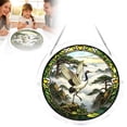 thumbnail image 5 of 2D Acrylic Puzzle Suncatcher, Stained Glass Style Bee Lotus, 1 Piece Assembly Required, Window Hanging Decor for Home, 5 of 8