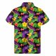 thumbnail image 4 of Camisa hawaiana con estampado 3D de palmeras tropicales para hombre, camisas con botones de frutas y plantas, blusa hawaiana de manga corta con solapa de gran tamaño para verano y playa, 4 of 5