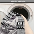 thumbnail image 2 of Monochrome Dog Crate Cover, Zigzags Polka Dots Stripes and Dashes Native Style Illustration, Easy to Use Pet Kennel Cover Small Dogs Puppies Kittens, 7 Sizes, Charcoal Grey and White, by Ambesonne, 2 of 6