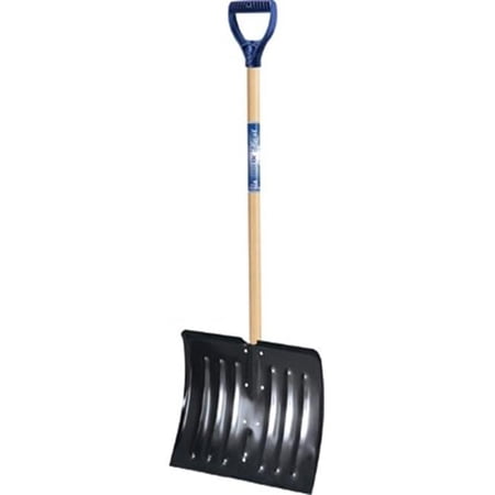 027-1640700 Arctic Blast 18 in. Snow Shovel with Wood Hdl D-Ring