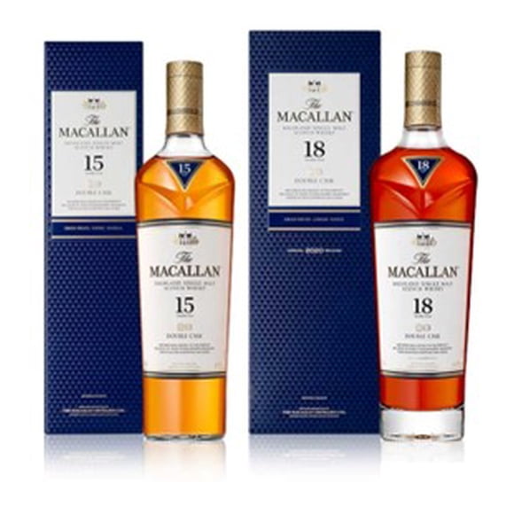 Pack De Whisky Premium Macallan 15 Y 18 Años Double Cask 700ml