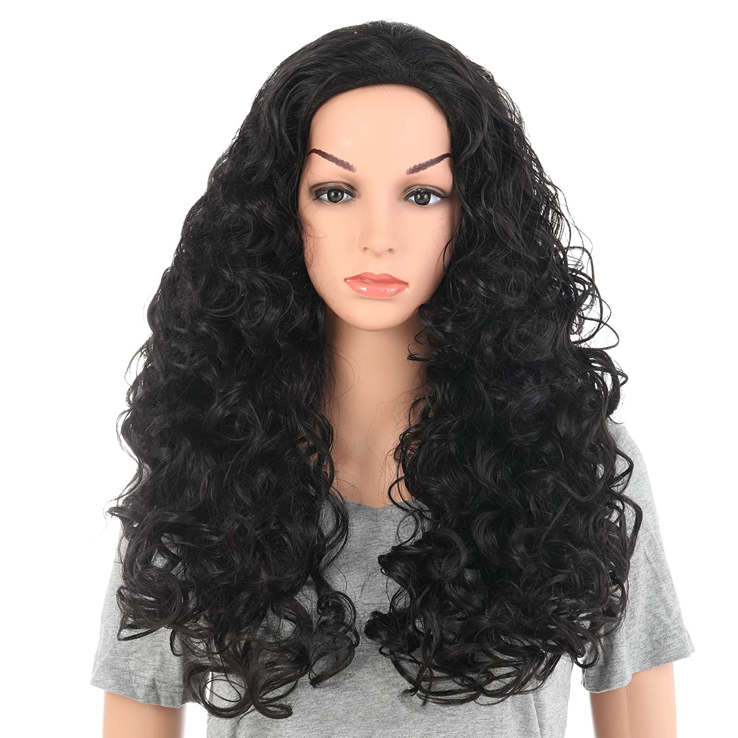OneDor Long  Hair  Curly Wavy Full Head Halloween  Wigs 