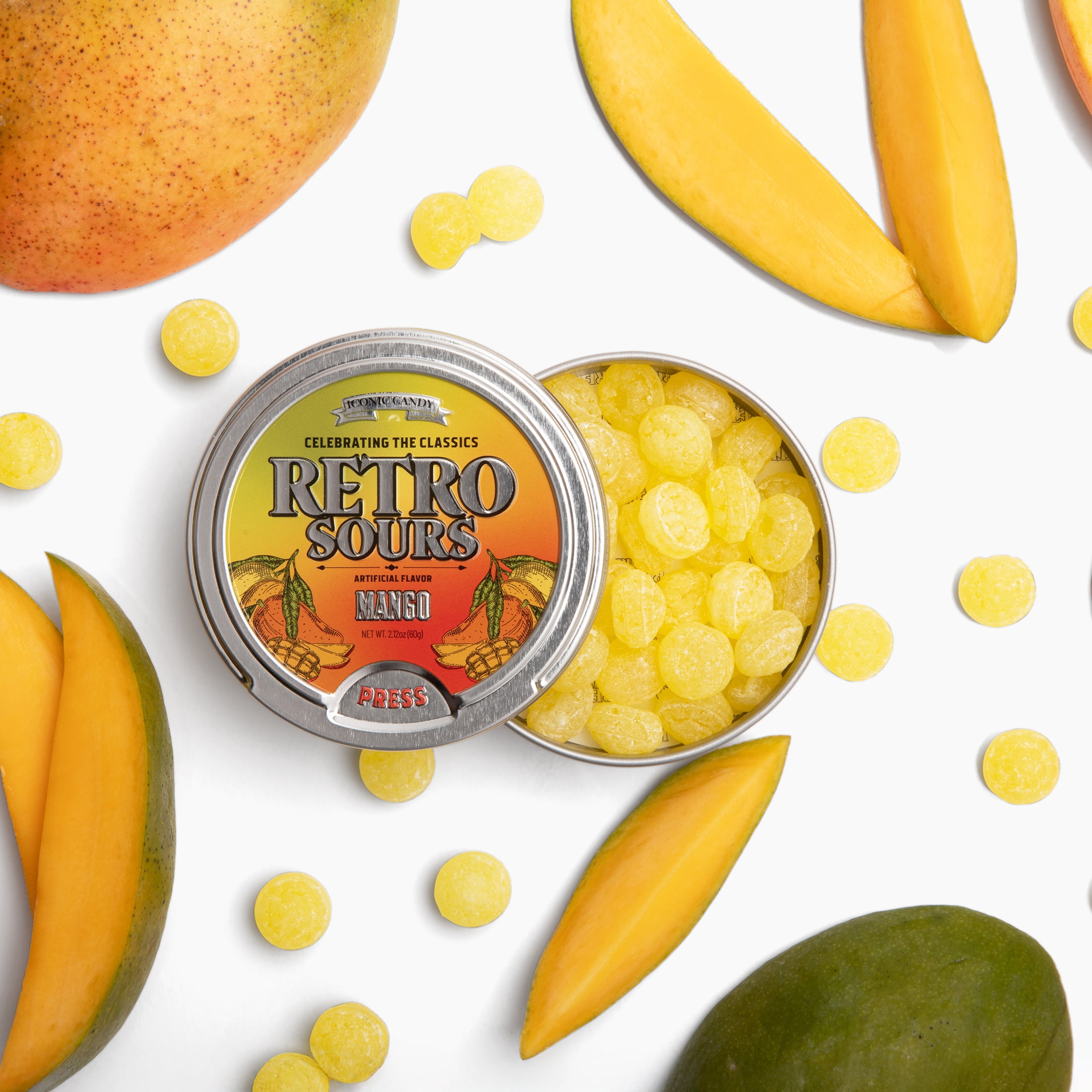 Retro Sours Mango 2.12oz Tin