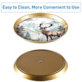 thumbnail image 5 of Deer Decorative Dessert Table Display Stand with Plastic Discs & Iron Pillars, 32cm Height, 21cm/24cm/27cm Plates, 5 of 6