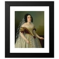 thumbnail image 2 of Jozef Božetech Klemens 12x14 Black Modern Framed Museum Art Print Titled - Portrait of Piroska Radvanska (1846), 2 of 5