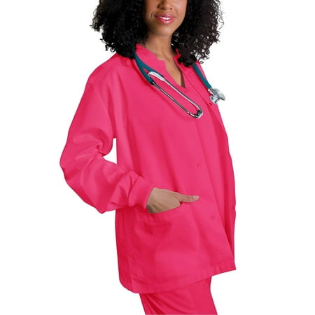 Adar Universal Round Neck Warm-Up Jacket - 602 - Fruit Punch - XXS