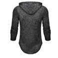 thumbnail image 2 of GZWYHT Mens Hoodies And Sweatshirts,Essentials Hoodie Men's Fashion Solid Color Top Hooded Casual Long Sleeve Blouse Mens Casual Shirts,Men Clothing Black L, 2 of 3