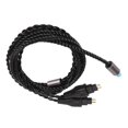 thumbnail image 5 of 2Pin Sound Cable 3 in 1 Silver Plated Copper Cable Replacement for HD650 HD660S HD6XX HD600 HD660 HD580 HD535 HD545 Black, 5 of 5