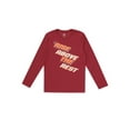 thumbnail image 2 of Athletic Works Boys Long Sleeve Graphic T-shirt, 2-Pack Bundle, Sizes 4-18 & Husky, 2 of 11