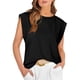 thumbnail image 1 of MKLEKYY Camiseta Camisetas Básicas De Verano Para Mujer, Camisetas Informales Sin Mangas Holgadas Con Mangas Cortas Talla M, 1 of 3