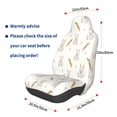 thumbnail image 3 of Daiia Retro Rabbit Printed Car Seat Cover - Waterproof & Sweatproof - Universal Fit, Machine Washable, Non-Slip - Seat Protector for Car, Truck, SUV, Van (1 Pack), 3 of 5