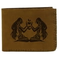 thumbnail image 1 of Men's Gemini Handmade Natural Genuine Pull-up Leather Wallet, 1 of 1