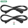 thumbnail image 4 of Uxcell 2-Pack Cable de Extensión a Prueba de Agua, Cable de 5 Pines de 3.28 Ft/1m con Conectores Masculinos y Femeninos IP67 para Focos [Negro], 4 of 7