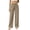 #02 Beige 【Mix, Match & Rotate: Stock Up on Daily Colors】, variant on Women's & Women's Plus Straight Leg Pants, Button Zip Closure Solid Pants with Side Pockets, Lounge Business Casual Office Wear | VerBelle,Wine 2XL