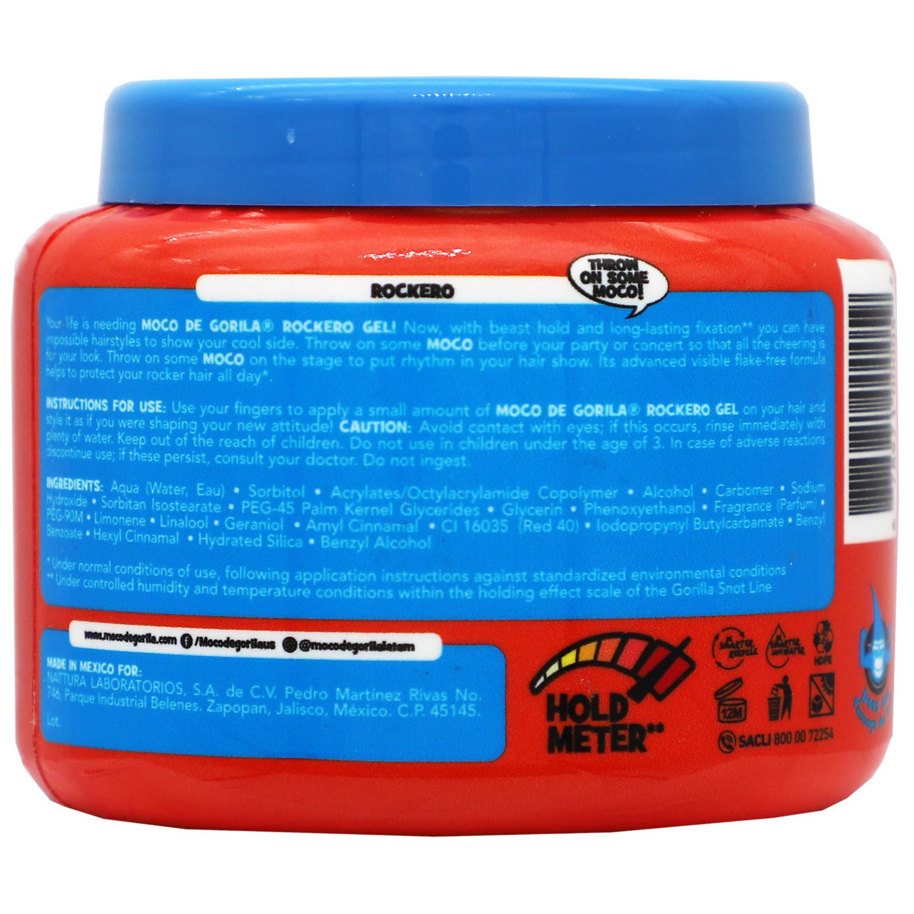 Moco de Gorila Rockero Hair Styling Gel, Long Lasting Hold Unisex 9.52 oz Jar - image 5 of 8