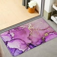 thumbnail image 5 of Purple and Gold Marble Kitchen Rugs Set Purple Marble Kitchen Mat Abstract Modern Art Kitchen Mats for Floor Soft Kitchen Mat Set of 2 for Home Laundry Kitchen Office Living Room, 5 of 6