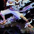 thumbnail image 4 of Figura grande de Luffy de One Piece, figura de acción de lucha de 9,5 pulgadas de Anime One Piece Luffy 5th Gear, estatua de juguete de regalo (Luffy 5th Gear), 4 of 5