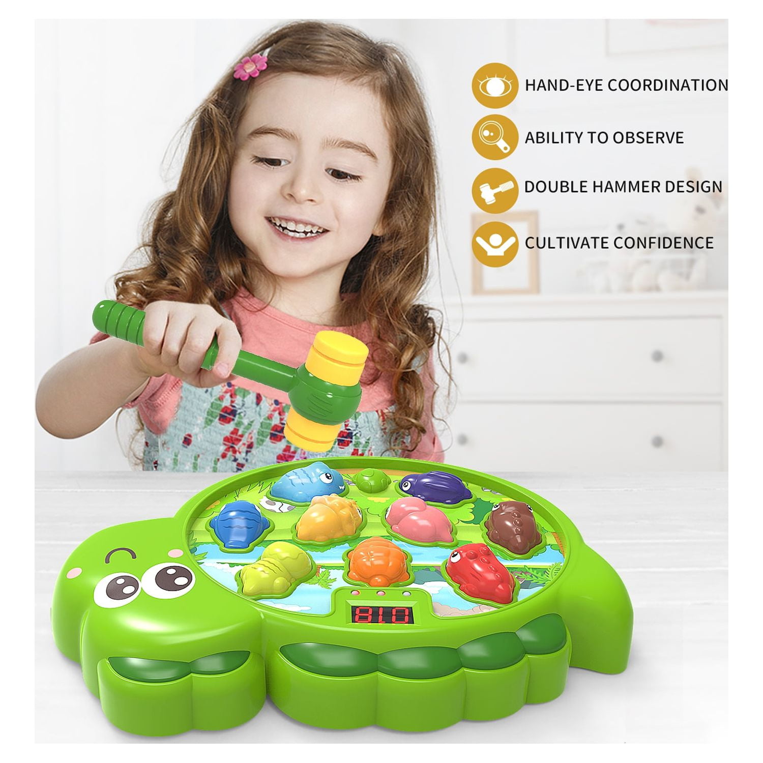 Dinossauro 3d whack-a-mole brinquedos educação precoce educacional