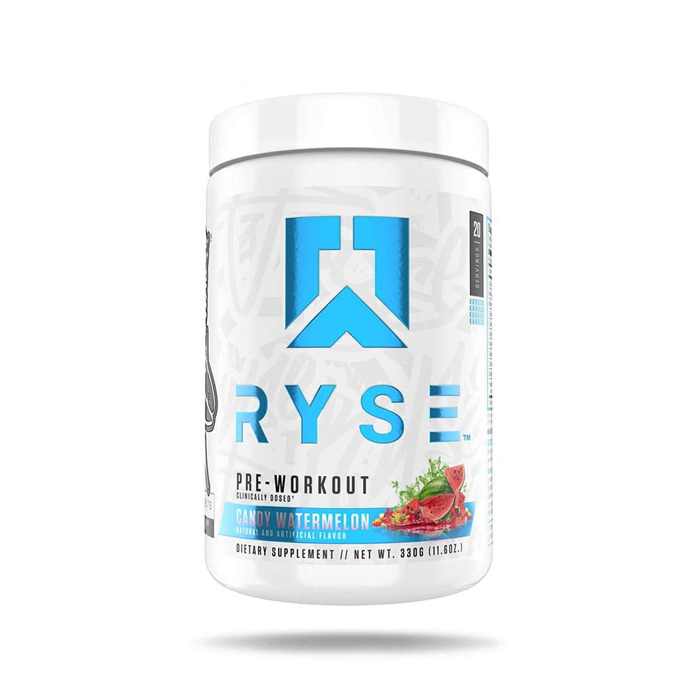 Ryse PRE Workout | Ryse Up Supplements | 20 Servings (Candy Watermelon ...