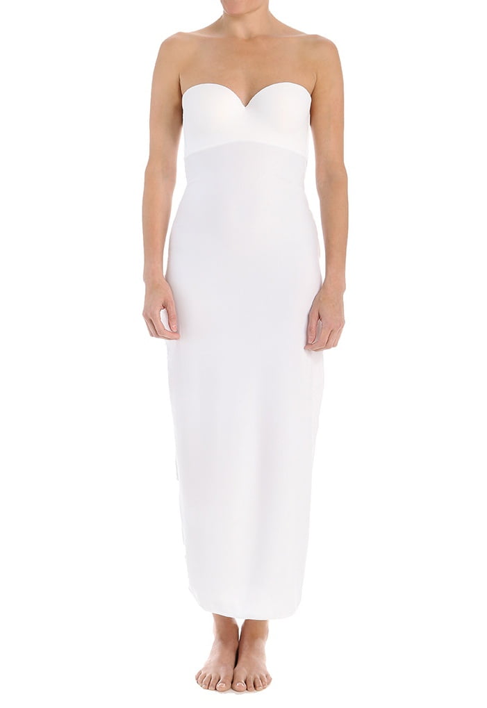 strapless long slip