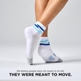 thumbnail image 6 of Feetures Elite Light Cushion Quarter Solid - Sport Sock with Targeted Compression - White Track , XLarge (1 Pair), 6 of 7