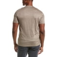 thumbnail image 2 of John Varvatos mens  Bleecker Regular Fit Linen Henley, XL, Green, 2 of 3