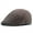 Khaki, variant on Men Thick Cotton Warm Flat Hat Newsboy Beret Winter Peaked Ivy Golf Driving Cap