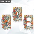 thumbnail image 7 of Yayeee Blank Wall Plate Cover 1-Gang 4.5"x2.7" Home Unused Decorative Outlet, Orange Japanese Flowers Pattern, 7 of 7