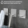 thumbnail image 3 of Ganchos autoadhesivos para colgar, ganchos de pared para colgar ganchos, colgadores de pared sin clavos de alta resistencia, gancho de pared, paquete de 3 oso de fresa Hogar, 3 of 5