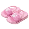 thumbnail image 2 of CUZIBR Kids Toddler Boys Summer Sandals Elastic Strap Cartoon Dinosaur Graphic Open Toe Breathable Soft Sole Beach Pool Shoes Lightweight Stylish Outdoor Casual Slippers,Pink,1-1.5 Years, 2 of 4