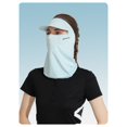 thumbnail image 3 of Women Outdoor Sports Neck Gaiters Golf Visor Cap Balaclava Sun Protection Face Cover, 3 of 6