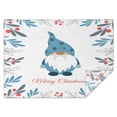 thumbnail image 1 of Merry Christmas Tablecloth Waterproof Spillproof Tablecolths Table Covers Snowman Snowflake Silver Table Cover for Christmas Party Decorations Favors Rectangle,60x84inches, 1 of 5