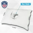 SleepEasy [USA Made] Cotton Comfort CNH Pillow with Ear Hole for Side