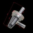 thumbnail image 5 of 1x Universal Motorcycle Right Angle Inline Fuel Filter 1/4 6mm Hose Lines, 5 of 5