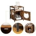 thumbnail image 2 of Enclosed Cat Litter Box Enclosure, Pet Supplies for Cat House Furniture with Tabletop, Hidden Cat Washroom, Wooden, 2 of 8