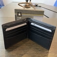 thumbnail image 3 of Officially Licensed "US ARMY" Medallion Genuine Leather Classic Handmade Wallet - Bifold Black, 3 of 3