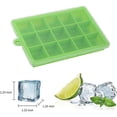 thumbnail image 4 of 2-Pack Silicone Ice Cube Trays with Lids Easy Release Ice Cube Molds Set for Whiskey-Green+Light Blue-15, 4 of 4