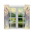 thumbnail image 3 of BSDHOME Fireworks Window Curtain Kitchen Curtain 26x39 inches (Two Piece), 3 of 3